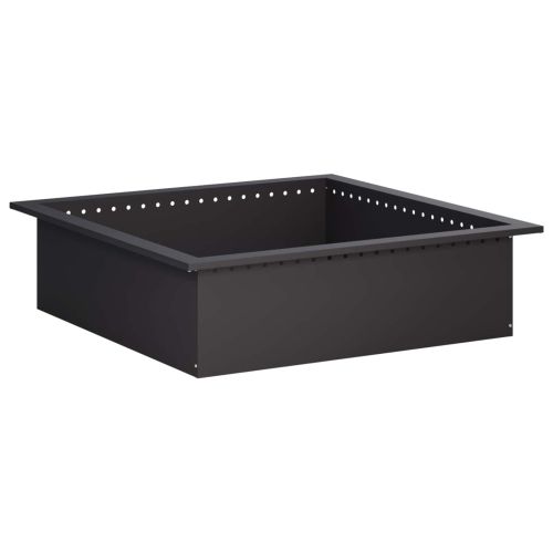 Ринг за огнище Черно 80 x 80 x 25 см Стомана