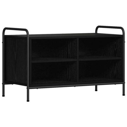 ТВ шкаф 140 x 39,5 x 50 см Черен дъб Инженерна дървесина