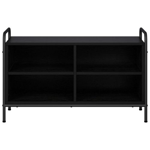ТВ шкаф 140 x 39,5 x 50 см Черен дъб Инженерна дървесина