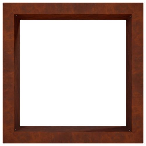 Ринг за огнище Ръждясало 90 x 90 x 25 см Кортенова стомана