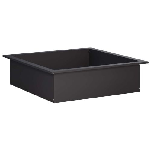 Ринг за огнище Черно 90 x 90 x 25 см Стомана