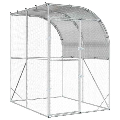 Кокошарник Сребристо 200 x 200 x 215 см Поцинкована стомана