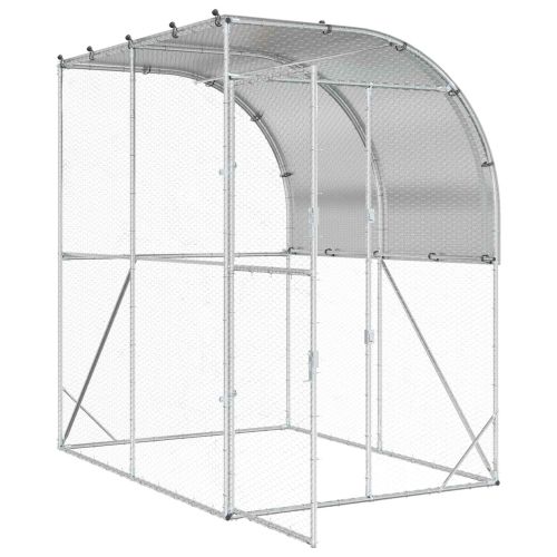 Кокошарник Сребристо 200 x 200 x 215 см Поцинкована стомана