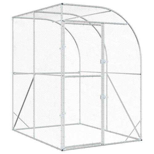 Кокошарник Сребристо 200 x 200 x 215 см Поцинкована стомана