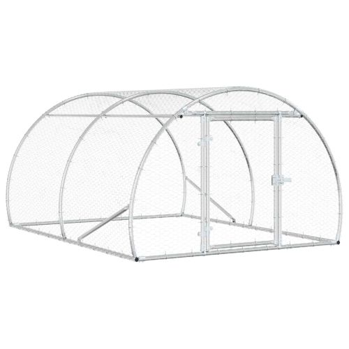 Кокошарник Сребристо 200 x 150 x 100 cm Поцинкована стомана