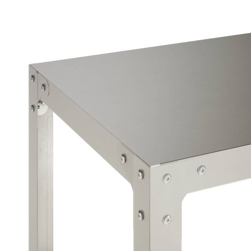 Маса за засаждане 80 x 50 x 80 cm Неръждаема стомана Сребристо