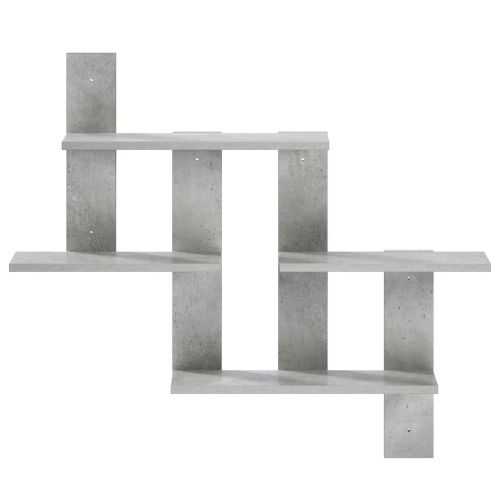 Стенен рафт Бетонно сиво 85 x 13,5 x 73,5 см