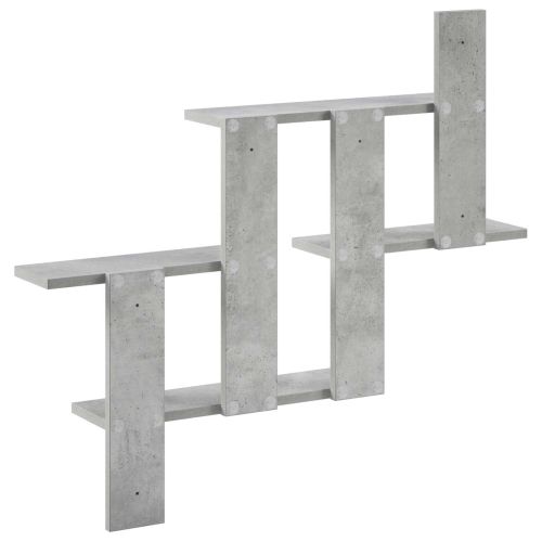 Стенен рафт Бетонно сиво 85 x 13,5 x 73,5 см