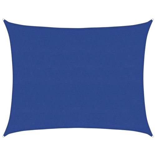 Sunshade Sail 160 g/m² Rectangular Blue 6x7 m HDPE - Untranslated