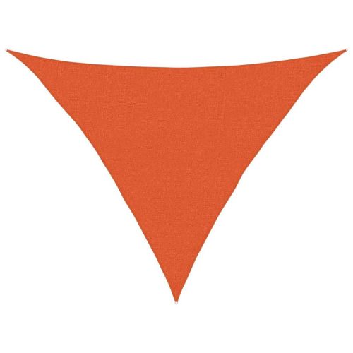 Sunshade Sail 160 g/m² Triangular Orange 2,5x2,5x3,5 m HDPE - Untranslated