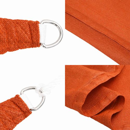 Sunshade Sail 160 g/m² Triangular Orange 2,5x2,5x3,5 m HDPE - Untranslated