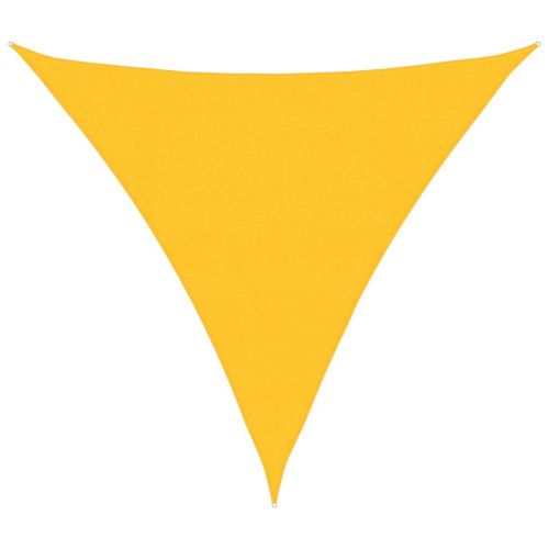 Sunshade Sail 160 g/m² Triangular Yellow 4x4x4 m HDPE - Untranslated