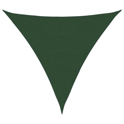Sunshade Sail 160 g/m² Triangular Dark Green 6x6x6 m HDPE - Untranslated