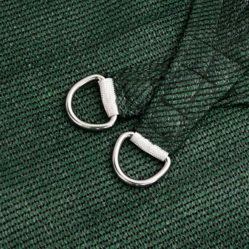 Sunshade Sail 160 g/m² Triangular Dark Green 6x6x6 m HDPE - Untranslated