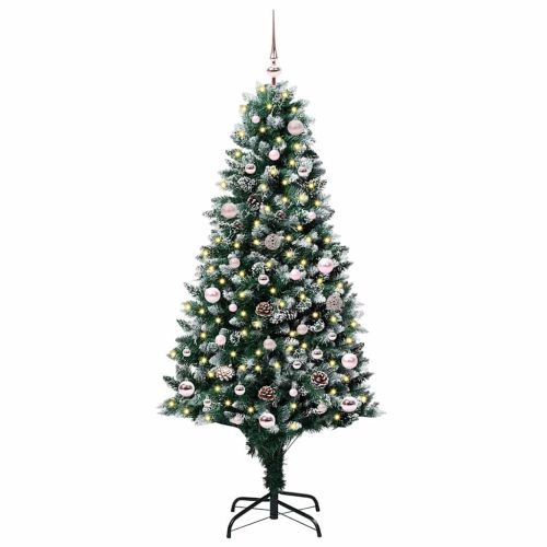 С изкуствено коледно дърво с 150 LED светодиода Зелен 150 cm