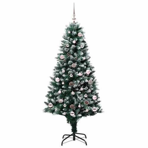 С изкуствено коледно дърво с 150 LED светодиода Зелен 150 cm