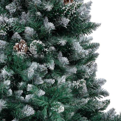 С изкуствено коледно дърво с 150 LED светодиода Зелен 150 cm