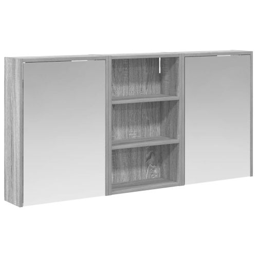 Комплект шкафове за баня 3 бр. 126 x 16 x 62.5 см