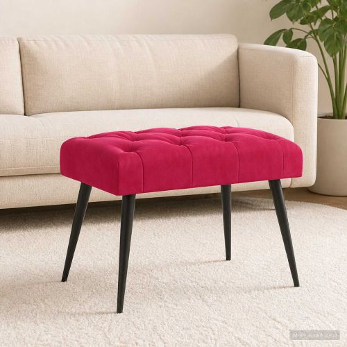 Пейка с копчета Виненочервен 60 x 40 x 45 см Кадифе