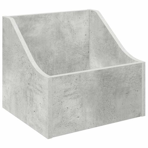 Кутия за LP записи Бетонно сиво 37 x 33 x 32 см