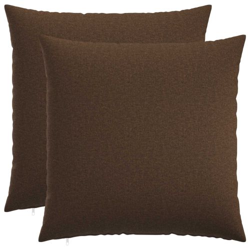 Калъфка за възглавница 2 бр. HEERLEN Кафяво 55 x 55 см Текстил