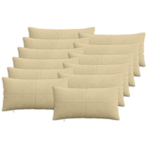 Калъфка за възглавница 12 pcs ALMELO Сивозелен 40 x 80 cm