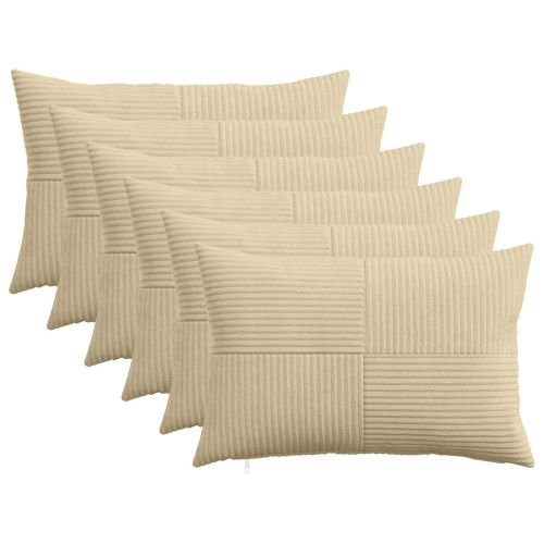 Калъфка за възглавница 6 pcs ALMELO Сивозелен 50 x 75 cm