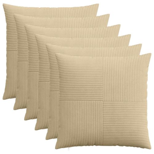 Калъфка за възглавница 6 pcs ALMELO Сивозелен 60 x 60 cm