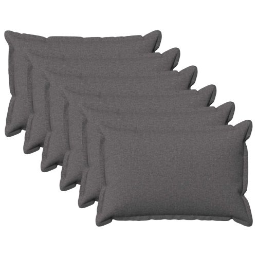 Калъфка за възглавница 6 pcs HOUTEN Светлосиво 30 x 50 cm