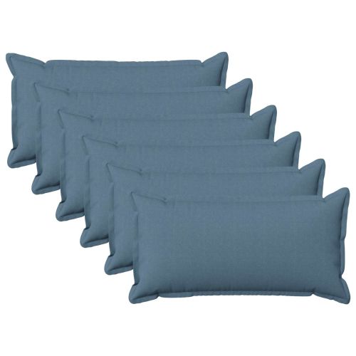 Калъфка за възглавница 6 pcs HOUTEN Дънково син 40 x 80 cm