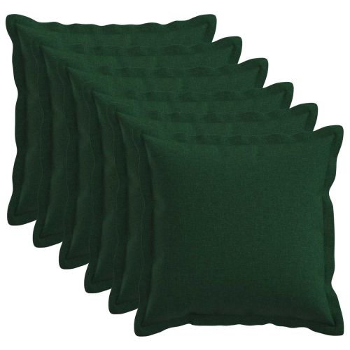 Калъфка за възглавница 6 pcs HOUTEN Тъмнозелено 50 x 50 cm