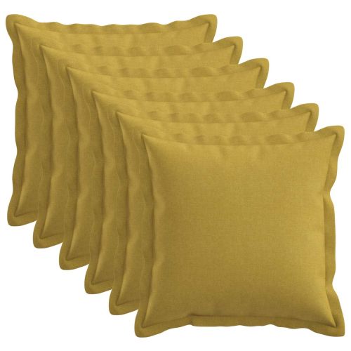 Калъфка за възглавница 6 pcs HOUTEN Светло зелено 50 x 50 cm