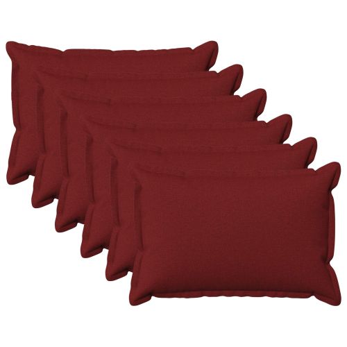 Калъфка за възглавница 6 pcs HOUTEN Виненочервен 50 x 80 cm