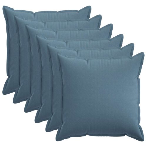 Калъфка за възглавница 6 pcs HOUTEN Дънково син 55 x 55 см