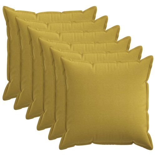 Калъфка за възглавница 6 pcs HOUTEN Светло зелено 80 x 80 cm