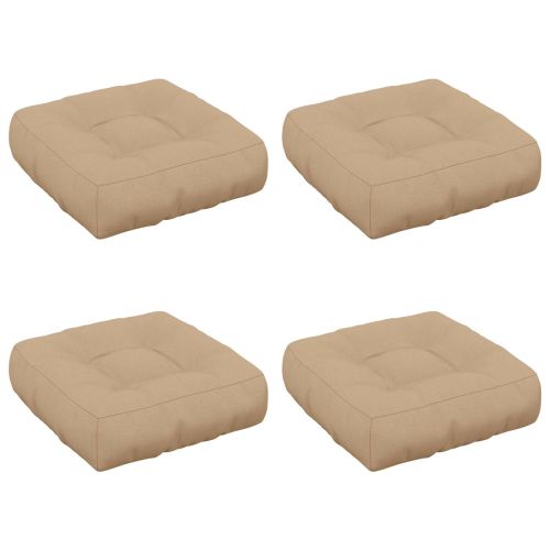 Кушони за сядане, 4 броя VIANEN 4 pcs 100% полиестер Пясък