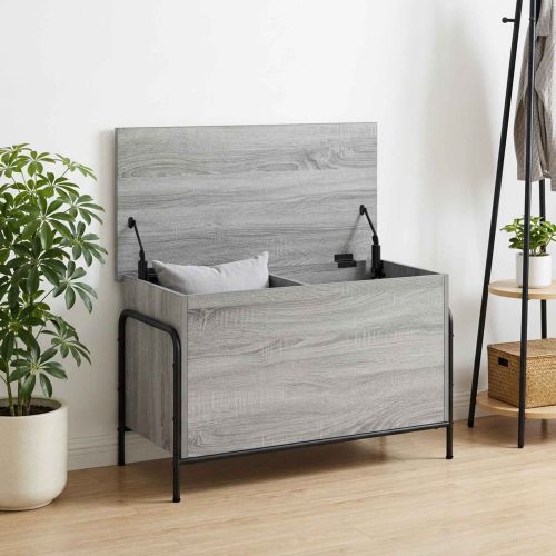 Кутия за съхранение Сив Сонома 80 x 40 x 49,5 см