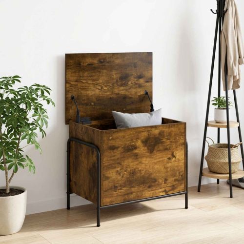Кутия за съхранение Опушен дъб 80 x 40 x 49,5 см