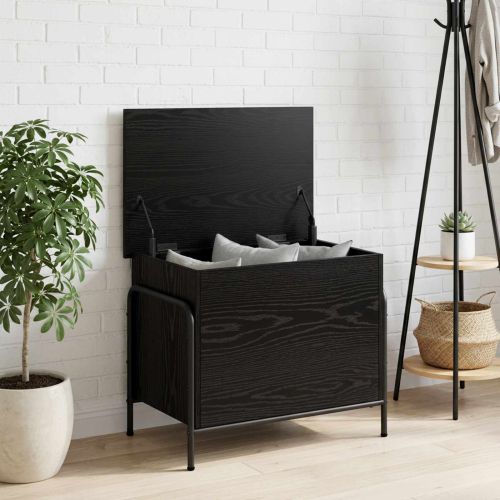 Кутия за съхранение Черен дъб 80 x 40 x 49,5 см