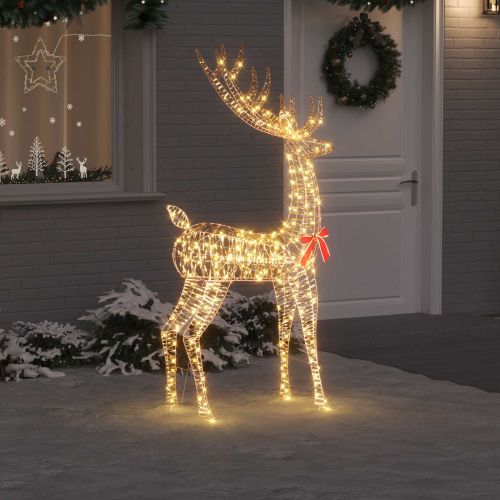 3D елен 250 LED светодиода Топло бяло 96 x 40 x 180 cm PET