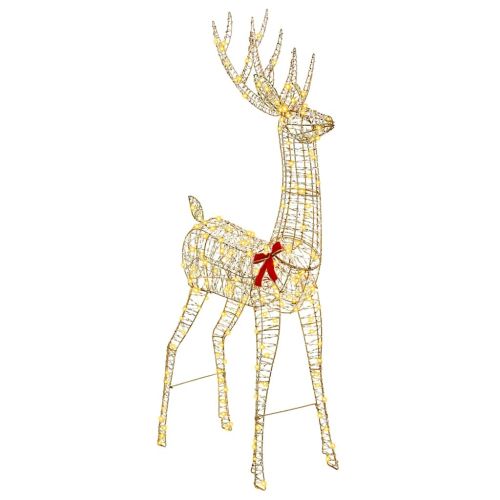3D елен 250 LED светодиода Топло бяло 96 x 40 x 180 cm PET