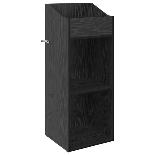 Шкаф за грамофонни плочи Черен дъб 36 x 36 x 95,5 см