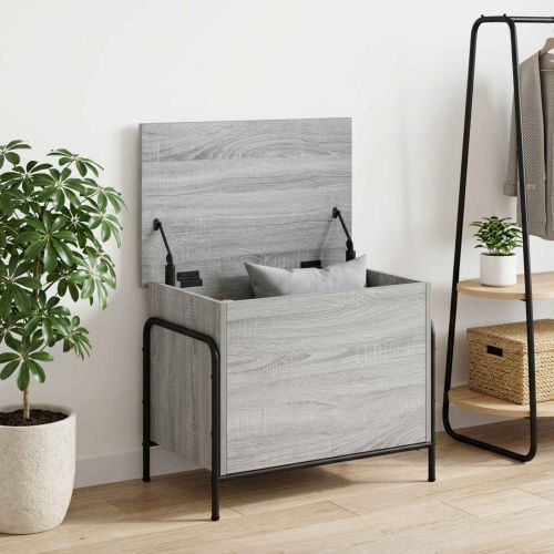 Кутия за съхранение Сив Сонома 80 x 40 x 49,5 см