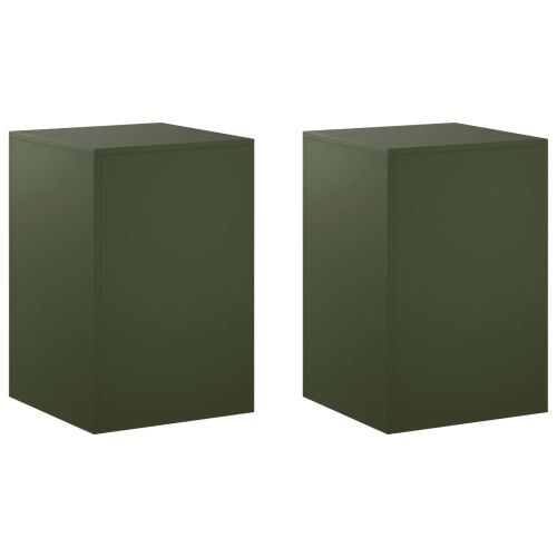 Стойка за растения 2 pcs Маслиненозелено 40 x 40 x 60 cm