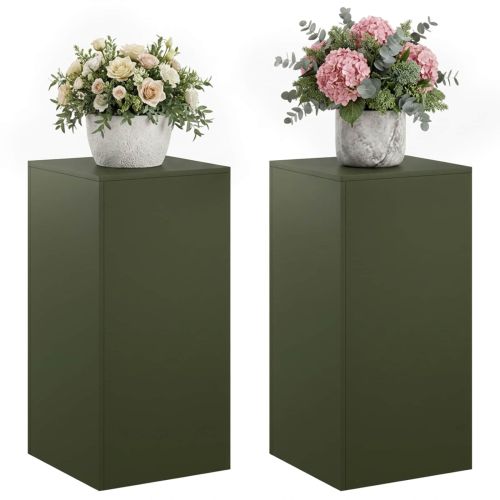 Стойка за растения 2 pcs Маслиненозелено 40 x 40 x 80 cm