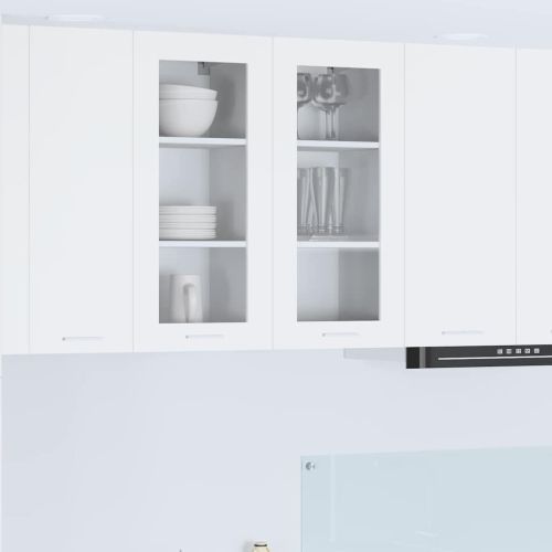 Висящ шкаф Бяло 40 x 31 x 80 см Инженерна дървесина