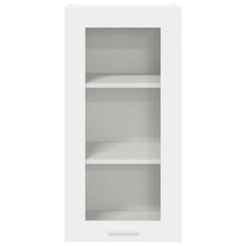 Висящ шкаф Бяло 40 x 31 x 80 см Инженерна дървесина