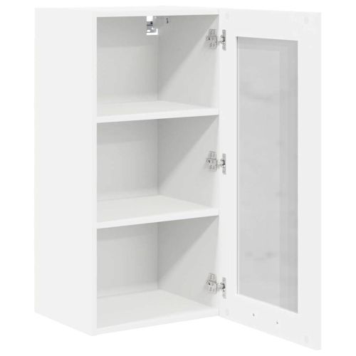 Висящ шкаф Бяло 40 x 31 x 80 см Инженерна дървесина