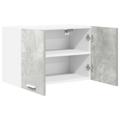Висящ шкаф Бетон сив и бяло 60 x 31 x 40 см Инженерна дървесина