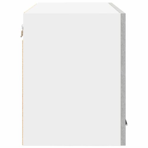 Висящ шкаф Бетон сив и бяло 60 x 31 x 40 см Инженерна дървесина